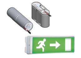 Batteries for emergency lighting