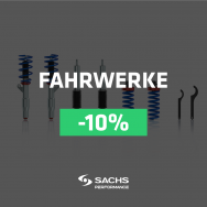 Ten per cent trade show discount on Sachs Performance suspensions