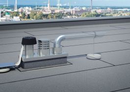 Roof hoods and roof ducts for ventilation and media lines - fire protection according to DIN 18017