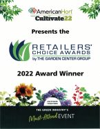 SUSTEE wurde von der American Garden Center Group auf der Cultivate '22 in Ohio, USA, mit dem „Custoers‘ Choice Award“ ausgezeichnet